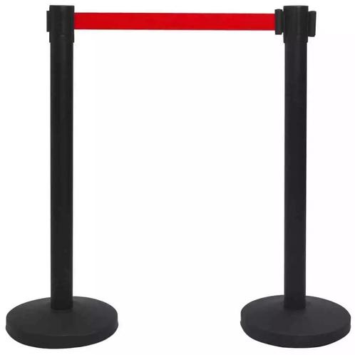 2X Bedieningsbarrière met uitschuifbare band roestvrij staal, Zakelijke goederen, Stock en Retail | Partijen goederen, Overige categorie