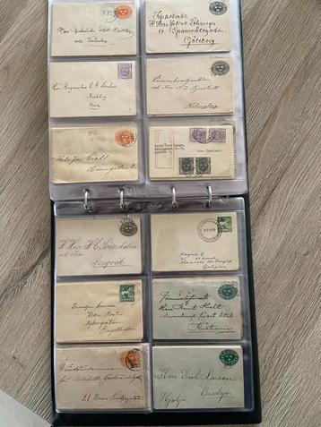 Zweden kleine envelopjes verstuurd van 1880. Ruim 420 stuks beschikbaar voor biedingen
