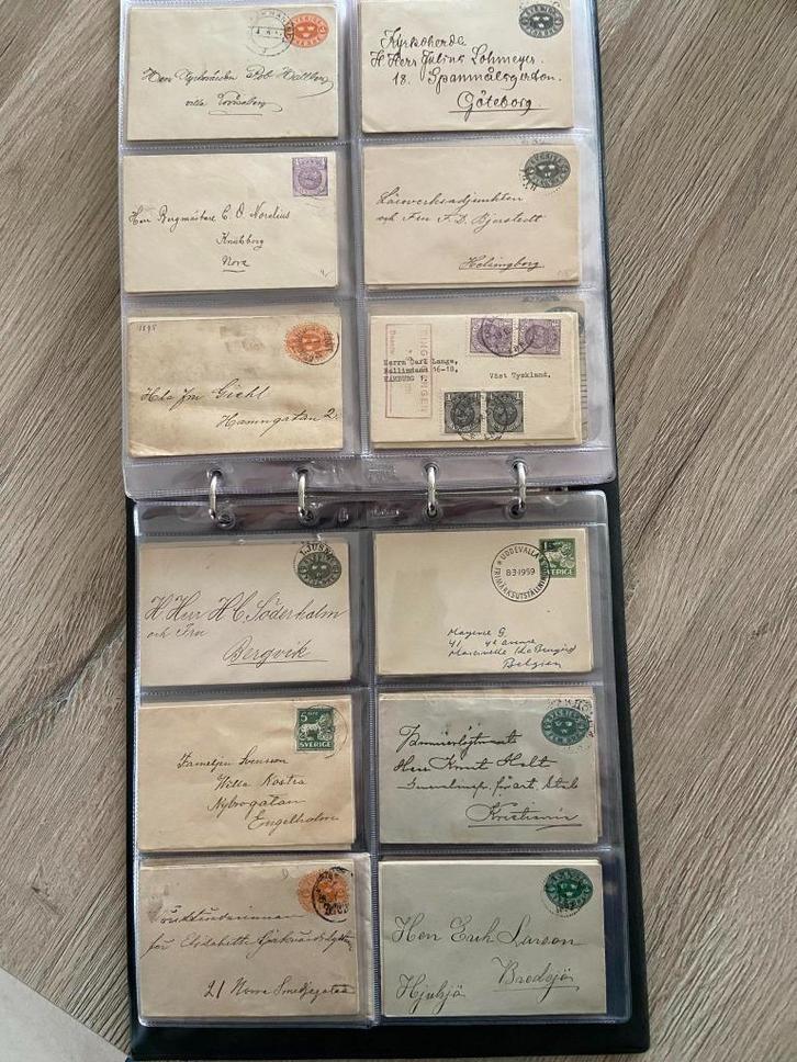 Zweden kleine envelopjes verstuurd van 1880. Ruim 420 stuks, Postzegels en Munten, Brieven en Enveloppen | Buitenland, Envelop