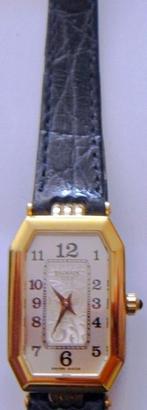 Montre Balmain "tank", cadran blanc, plaqué or, arabesques, Enlèvement ou Envoi, Neuf