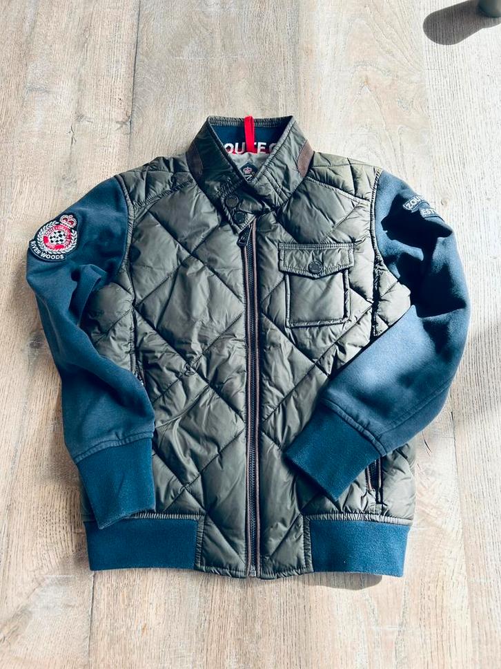 Kinderjas - Zoute Grand Prix by River Woods, Kinderen en Baby's, Kinderkleding | Maat 128, Zo goed als nieuw, Ophalen of Verzenden