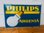 Emaille reclamebord Philips Argenta Nederlandse versie, Verzamelen, Ophalen of Verzenden, Zo goed als nieuw, Reclamebord