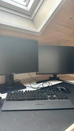 2 gaming monitors+keyboard en muis, Computers en Software, IPS, AOC, Zo goed als nieuw, 201 Hz of meer