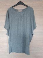 Benetton lichtgrijs ruimvallend T-shirt maat XS, Kleding | Dames, Ophalen of Verzenden, Maat 34 (XS) of kleiner, Grijs, Gedragen