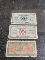 Set biljetten armee belge 1-2-5 francs !, Ophalen of Verzenden