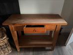 Leuke bijzettafel voor in de hall of hoekje, Ophalen, Gebruikt, 50 tot 100 cm, Teakhout