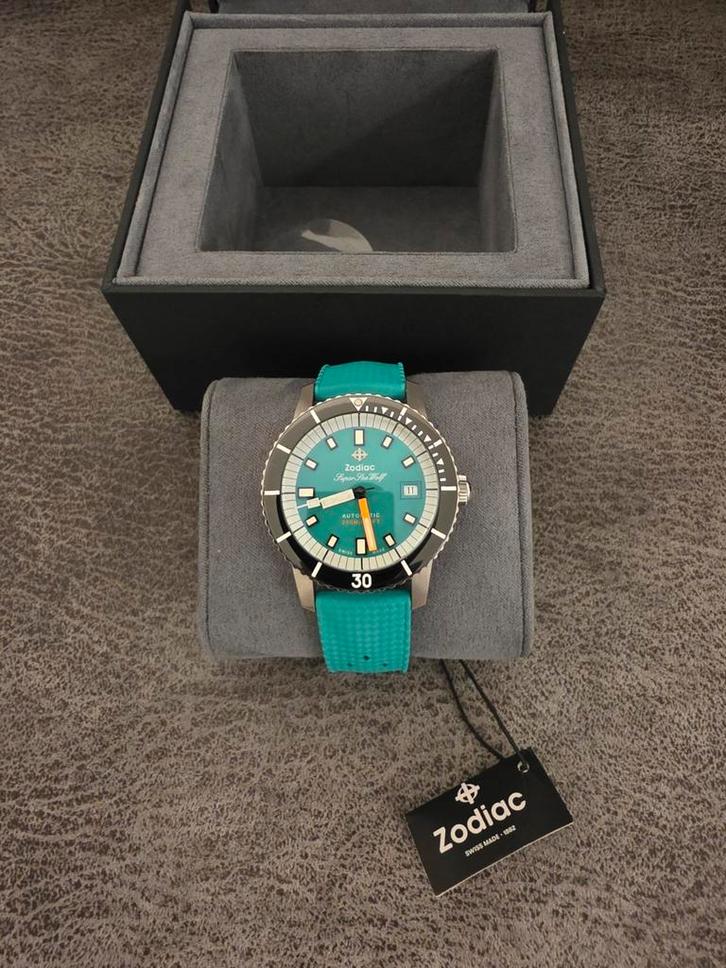 Te koop of te ruil nieuwe Zodiac Super Sea Wolf ZO9305 40mm, Handtassen en Accessoires, Horloges | Heren, Nieuw, Polshorloge, Staal