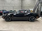 Mazda Mx5 1.6I NA Cabriolet, Leder zwart, met keuring, Auto's, Achterwielaandrijving, Zwart, 4 cilinders, Cabriolet