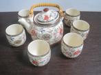 théière et tasses à thé assorties Chine, Enlèvement ou Envoi, Comme neuf, Porcelaine, Service complet