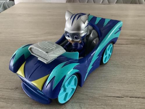 PJ Masks Catboy character met voertuig (17x10 cm), Kinderen en Baby's, Speelgoed | Actiefiguren, Zo goed als nieuw, Ophalen of Verzenden