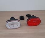 2 fietslichtjes (voor- en achterlicht) - op 2 AAA batterijen, Vélos & Vélomoteurs, Accessoires vélo | Éclairage de vélo, Enlèvement ou Envoi
