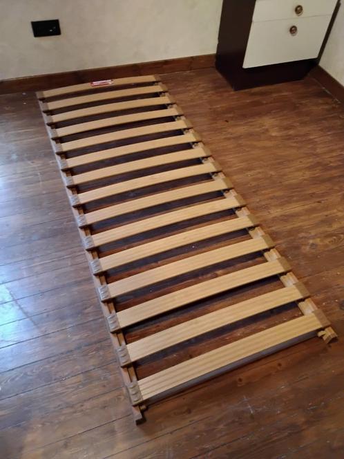 Lattenbodem 1 persoon (eventueel met matras), Huis en Inrichting, Slaapkamer | Matrassen en Bedbodems, Gebruikt, Bedbodem, 80 cm