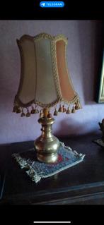Vintage messing tafellamp met kwastjes, Enlèvement, Comme neuf