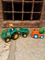 Boer met traktor en kar + betonmolen, Kinderen en Baby's, Speelgoed |Speelgoedvoertuigen, Ophalen of Verzenden, Zo goed als nieuw