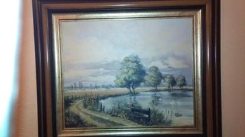 Schilderij met landschap  beschikbaar voor biedingen