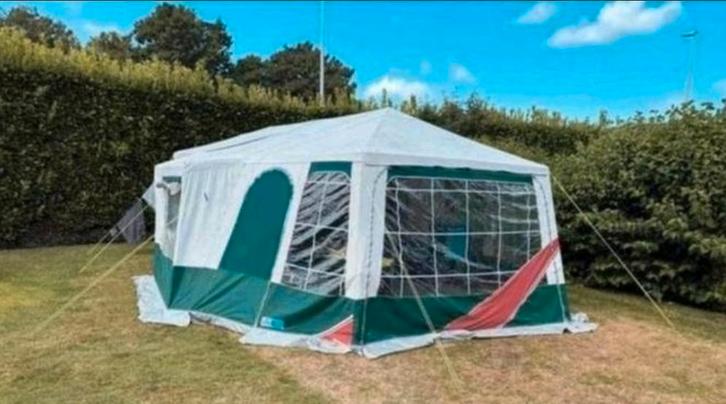 Belle chambre spacieuse Jamet Trigano Montana avec auvent, c, Caravanes & Camping, Caravanes pliantes, Jamet, jusqu'à 6, Présent