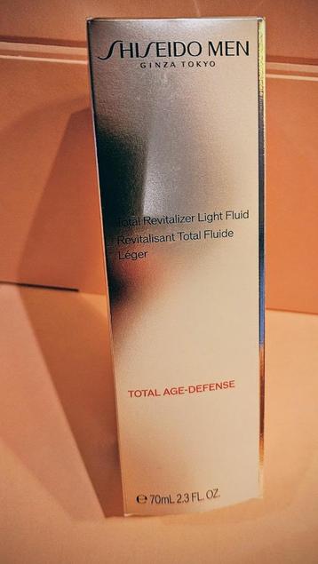 SHISEIDO men TOTAL REVITALIZER LIGHT FLUID  70 ml.  NIEUW beschikbaar voor biedingen