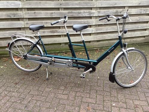 nette van raam tandem met versnellingen, Fietsen en Brommers, Fietsen | Tandems, Zo goed als nieuw, Minder dan 10 versnellingen