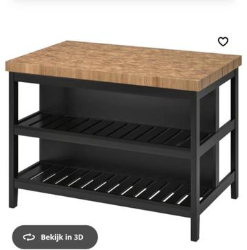 Keukeneiland + 2 barstoelen beschikbaar voor biedingen