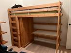 Hoogslaper met kast en bureau, Enlèvement, Utilisé, Lit mezzanine