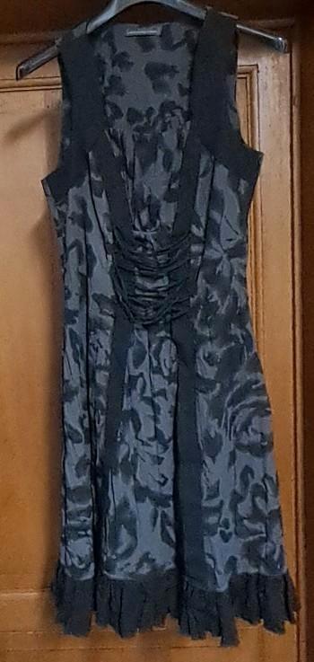 Zomerjurk merk Cassis Collection, Kleding | Dames, Jurken, Gedragen, Maat 38/40 (M), Zwart, Knielengte, Ophalen of Verzenden