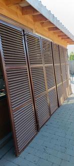 6 grote houten luiken. Hoog 226,5cm breed 77,5cm, Tuin en Terras, Tuinschermen, Ophalen, Gebruikt, 200 cm of meer, Minder dan 100 cm