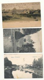 3 POSTKAARTEN  LOKEREN   ZICHT OP DE BRUG, Verzamelen, Postkaarten | België, Gelopen, Oost-Vlaanderen, Voor 1920, Verzenden