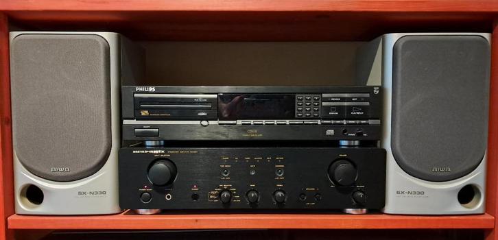 Hifi-set Marantz - Philips - Aiwa, Audio, Tv en Foto, Stereoketens, Zo goed als nieuw, Cd-speler, Speakers, Overige merken, Losse componenten