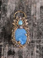 Hanger polymeerklei blauwe opaal larimar tanzaniet amethist, Ophalen, Zo goed als nieuw