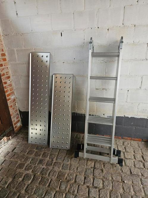Vouwladder 4x5 Treden, Doe-het-zelf en Bouw, Ladders en Trappen, Nieuw, Ladder, Ophalen