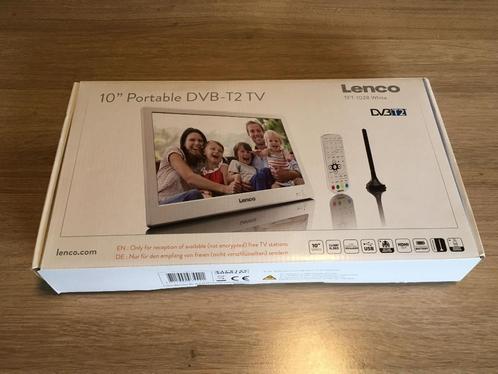 Lenco TFT-1028 Portabele TV Wit - 10 inch DVB-T2, Audio, Tv en Foto, Televisie-accessoires, Zo goed als nieuw, Ophalen