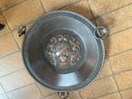 Koperen vintage sier schaal met 3 hendels, Ophalen, Koper