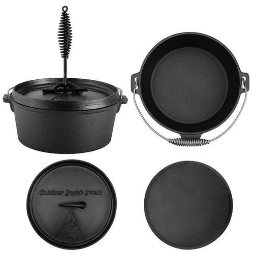 Gietijzeren pan - gietijzer - braadpan - kamperen, Elektronische apparatuur, Ovens