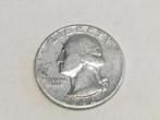 USA Quarter dollar 1942 zilver, Zilver, Ophalen of Verzenden