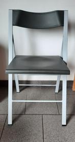 4 Chaises pliantes structure aluminium, Maison & Meubles, Chaises, Enlèvement, Noir
