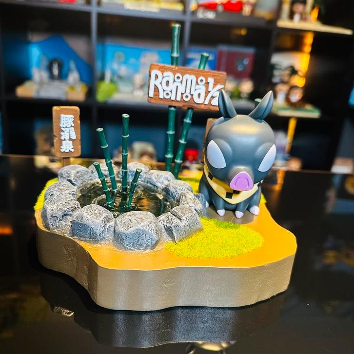 Pack complet Diorama Ranma 1/2 + Funko Pop P-Chan #2030., Collections, Statues & Figurines, Comme neuf, Enlèvement ou Envoi