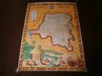 Antieke landkaart van Belgisch-Congo, Frans Laboulais, 1949, Antiek en Kunst, Ophalen of Verzenden