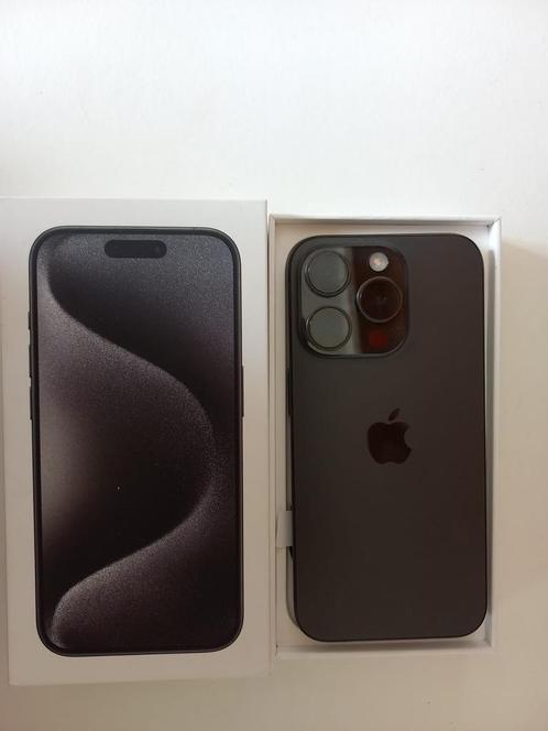 iPhone 15 Pro 256 Go – Titane Noir – Garantie jusqu’en 2026, Telecommunicatie, Mobiele telefoons | Apple iPhone, Nieuw, 256 GB