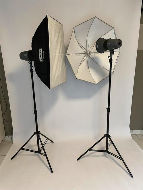 Studioflits set, Audio, Tv en Foto, Fotografie | Fotostudio en Toebehoren, Zo goed als nieuw, Ophalen
