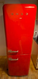 Smeg koelkast met diepvries, Ophalen, Gebruikt, 200 liter of meer, 60 cm of meer