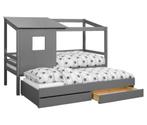 Ties bed, Ophalen, 180 cm of meer, 85 tot 100 cm, Hoogslaper of Stapelbed