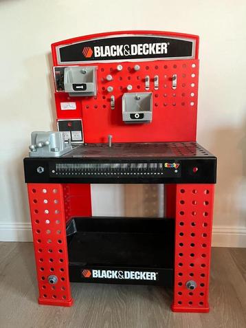 Werkbank Black & Decker met veel toebehoren Smoby beschikbaar voor biedingen
