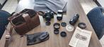 Cosina fototoestel met grote lens en toebehoren, Ophalen of Verzenden, Zo goed als nieuw