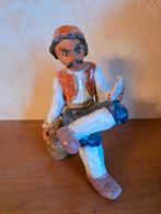 Keramisch beeldje Griekse man, Enlèvement, Comme neuf, Humain