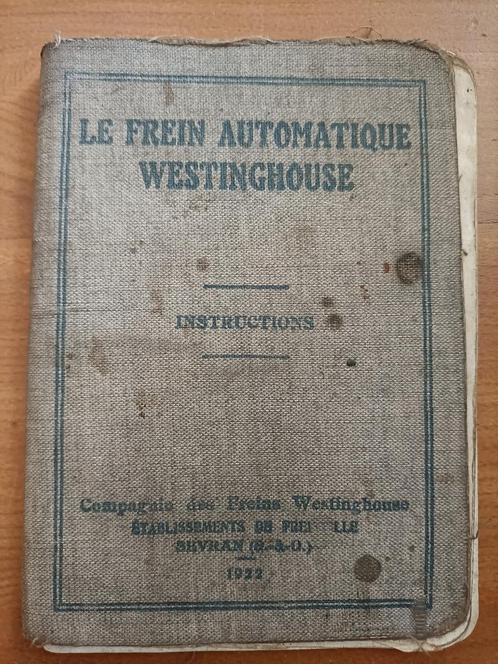 Le frein automatique Westinghouse - SNCB NMBS, Collections, Trains & Trams, Utilisé, Train, Enlèvement ou Envoi