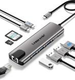 Lemorele USB-C-adapter 9-in-1 USB C-hub, Computers en Software, Ophalen, Zo goed als nieuw, USB-hub