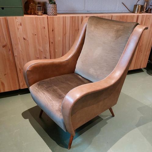 Vintage fauteuil / zetel / stoel (jaren 60-70), Huis en Inrichting, Fauteuils, Gebruikt, Ophalen