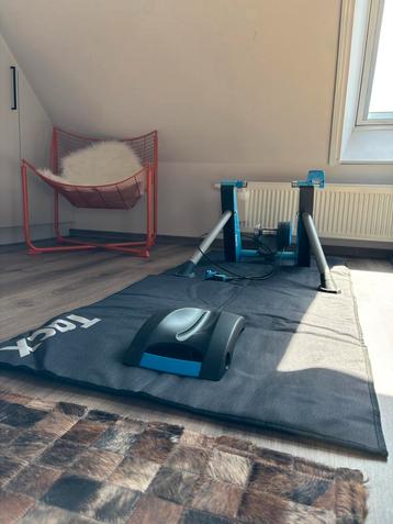 Tacx Blue Matic + voorwielverhoger + trainingsmat, Enlèvement, Comme neuf, Autres types