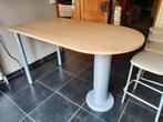 Table haute cuisine avec chaises bar, Minder dan 100 cm, Crème, 100 tot 150 cm, Gebruikt