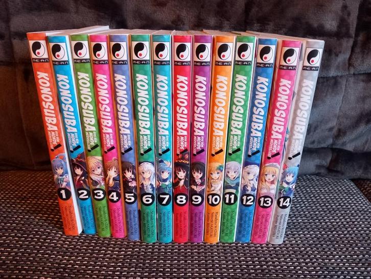 Manga "Konosuba" tomes 1 à 14, Boeken, Strips | Comics, Zo goed als nieuw, Meerdere comics, Europa, Ophalen